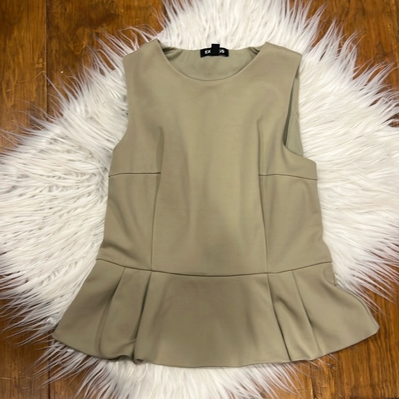 Ponte Crew Neck Peplum Tank - Picture 3 of 5